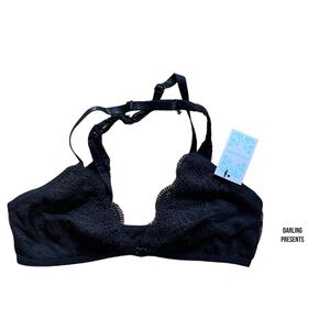 Anemone Butterfly Criss Cross Bra Women Color Black Size